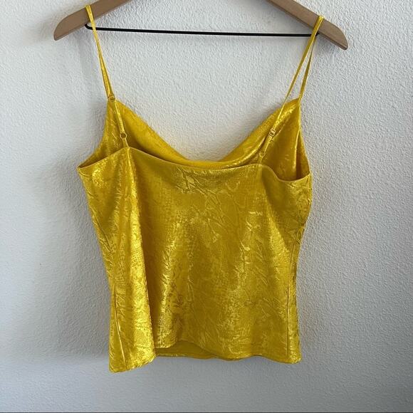 WAYF Snake Print Cowl Neck Satin Camisole Slip Tank Top Edgy Small - Picture 3 of 7